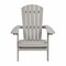 Merrick Lane Riviera Poly Resin Folding Adirondack Lounge Chair - All-Weather Indoor/Outdoor Patio Chair